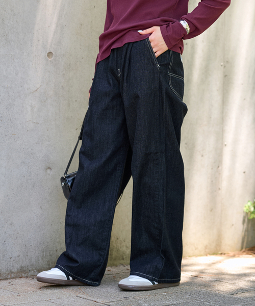 Lee（リー）の「別注【Lee /リー】イージーペインターパンツ（デニムパンツ・レディース・ネイビー/ブルー・SMALL/MEDIUM）」の10枚目の写真