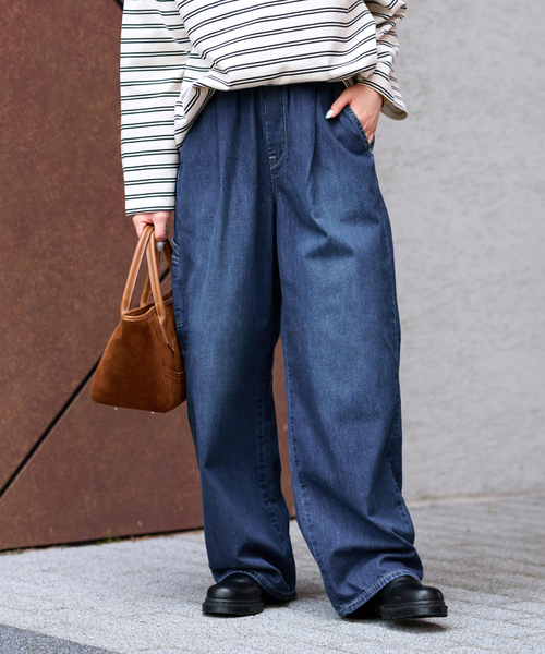 Lee（リー）の「別注【Lee /リー】イージーペインターパンツ（デニムパンツ・レディース・ネイビー/ブルー・SMALL/MEDIUM）」の20枚目の写真