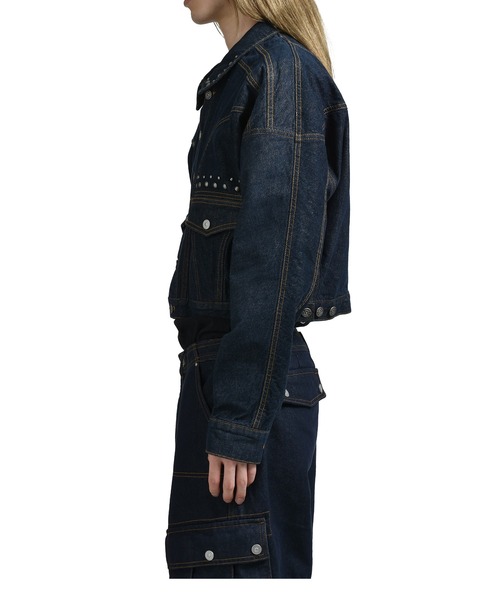 LIAM STUD DENIM JACKET