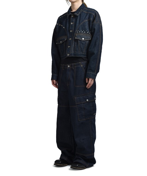 LIAM STUD DENIM JACKET