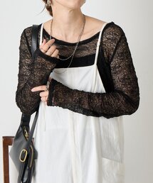 Jena espace merveilleux | レースシアーカットソー(Tシャツ/カットソー)