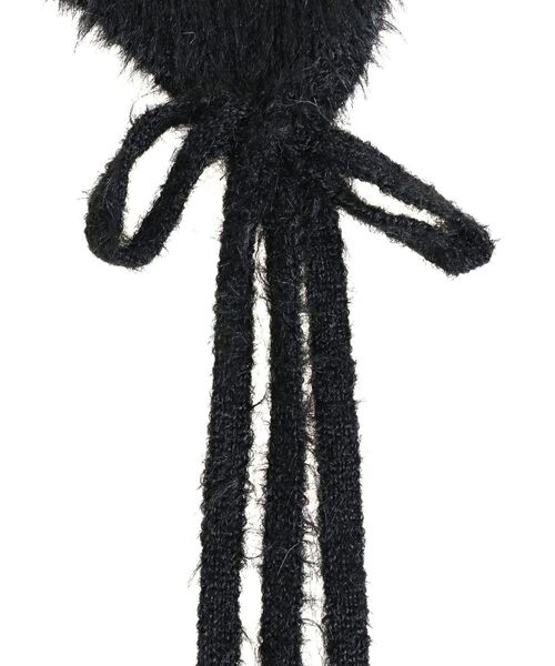 jouetie（ジュエティ）の「シャギーリボンビーニー（ニットキャップ/ビーニー・レディース・ピンク/アイボリー/ブラック・FREE）」の7枚目の写真