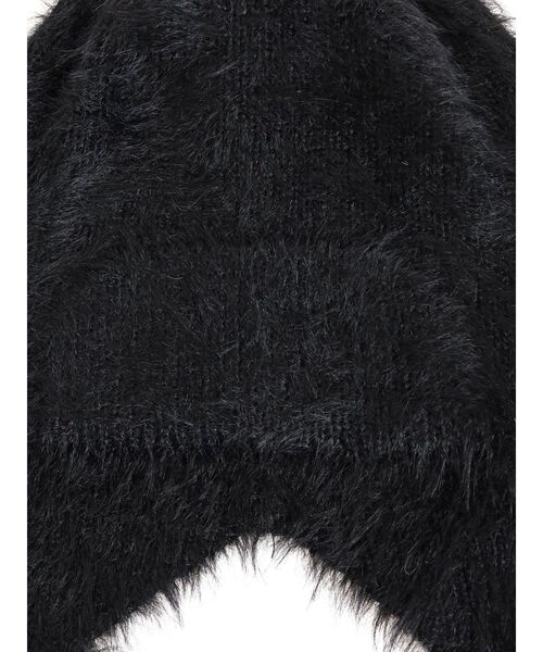 jouetie（ジュエティ）の「シャギーリボンビーニー（ニットキャップ/ビーニー・レディース・ピンク/アイボリー/ブラック・FREE）」の8枚目の写真