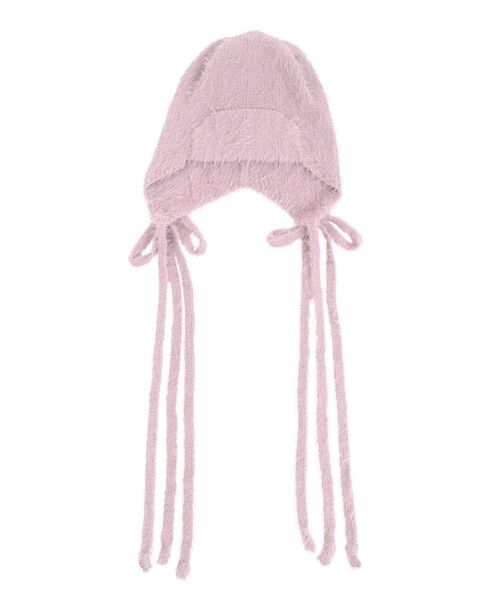 jouetie（ジュエティ）の「シャギーリボンビーニー（ニットキャップ/ビーニー・レディース・ピンク/アイボリー/ブラック・FREE）」の10枚目の写真