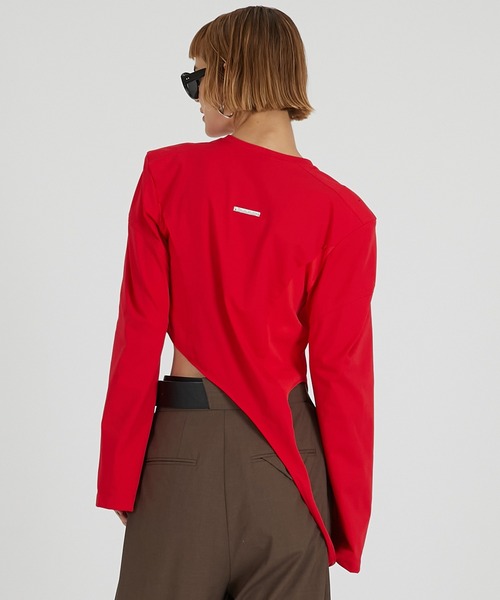 PRANK PROJECT（プランクプロジェクト）の「イレギュラーヘムトップ / Irregular Hem Top（その他トップス・レディース・ブラック/アイボリー/レッド・FREE）」の13枚目の写真