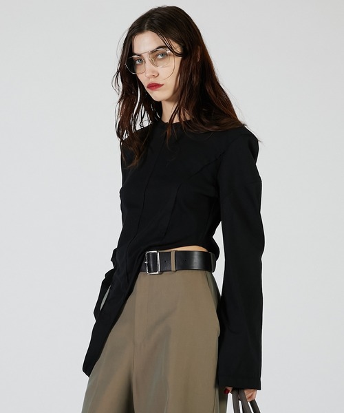 PRANK PROJECT（プランクプロジェクト）の「イレギュラーヘムトップ / Irregular Hem Top（その他トップス・レディース・ブラック/アイボリー/レッド・FREE）」の16枚目の写真