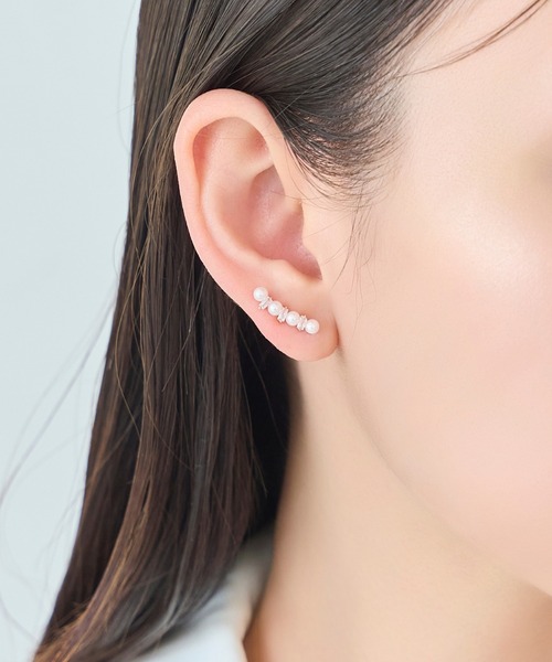 Phoebe（フィービィー）の「2wayパールブリンクピアス&イヤリング（ピアス（両耳用）・レディース・イエローゴールド/ピンクゴールド・FREE）」の2枚目の写真