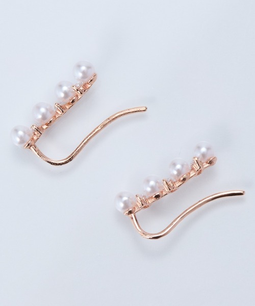 Phoebe（フィービィー）の「2wayパールブリンクピアス&イヤリング（ピアス（両耳用）・レディース・イエローゴールド/ピンクゴールド・FREE）」の14枚目の写真