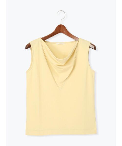 Te chichi(テチチ)の「ドレープネックノースリーブトップス(Tシャツ/カットソー・レディース・イエロー/ブラック/グレー・F)」の15枚目の写真