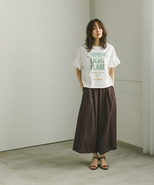 GLOBAL WORK（グローバルワーク）の「らくっション細線ヒールサンダル/571202（サンダル・レディース・ブラック/アイボリー系7/ダークブラウン・LARGE/MEDIUM）」の21枚目の写真