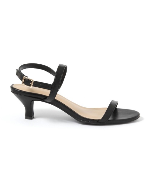 GLOBAL WORK（グローバルワーク）の「らくっション細線ヒールサンダル/571202（サンダル・レディース・ブラック/アイボリー系7/ダークブラウン・LARGE/MEDIUM）」の12枚目の写真