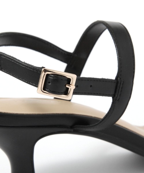 GLOBAL WORK（グローバルワーク）の「らくっション細線ヒールサンダル/571202（サンダル・レディース・ブラック/アイボリー系7/ダークブラウン・LARGE/MEDIUM）」の16枚目の写真