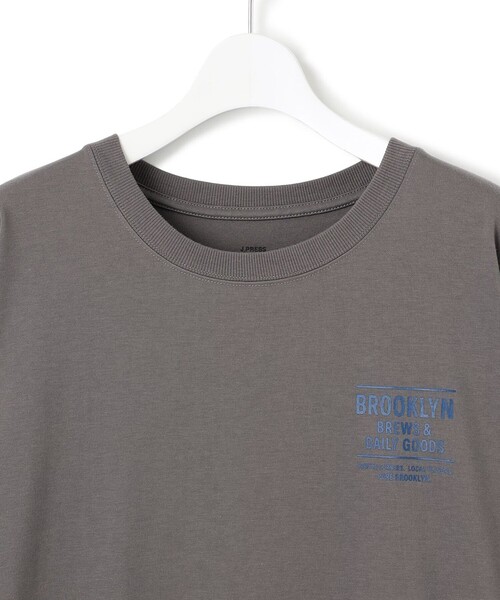 J.PRESS YORK STREET(ジェイプレスヨークストリート)の「【WOMEN】カフェロゴプリント ワンピース(ドレス・レディース・ダークブラウン系/ブラック系/ライトグレー系・F)」の6枚目の写真