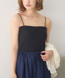 【新色追加】カップ付クロップドキャミ