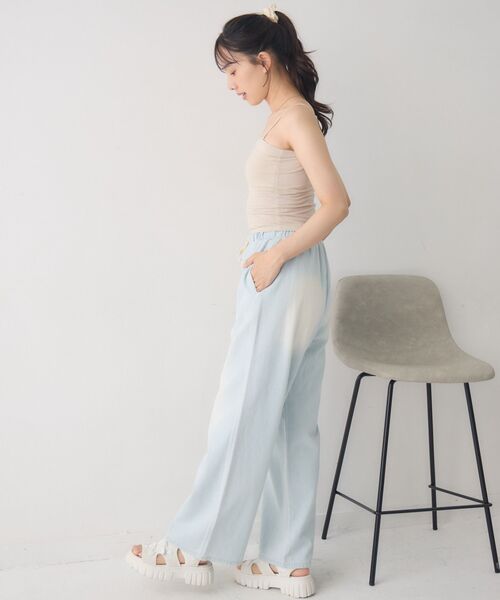 RETRO GIRL（レトロガール）の「【新色追加】カップ付クロップドキャミ（キャミソール・レディース・シルバー/オフホワイト/ブラウン系その他/ブラック/ライトグレー/ブラウン・FREE）」の9枚目の写真