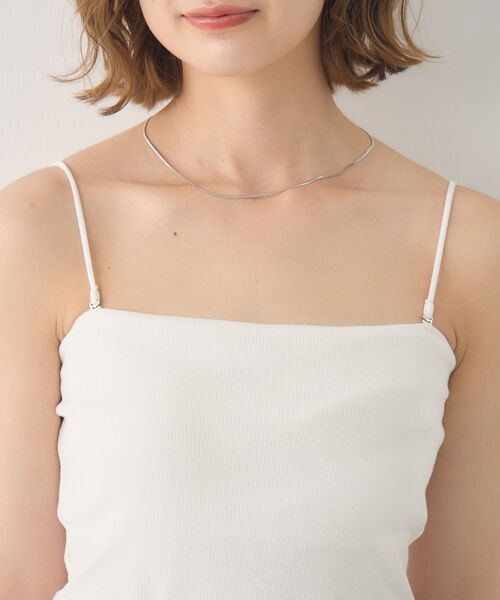 RETRO GIRL（レトロガール）の「【新色追加】カップ付クロップドキャミ（キャミソール・レディース・シルバー/オフホワイト/ブラウン系その他/ブラック/ライトグレー/ブラウン・FREE）」の14枚目の写真