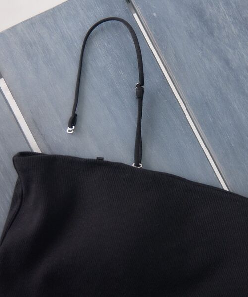 RETRO GIRL（レトロガール）の「【新色追加】カップ付クロップドキャミ（キャミソール・レディース・シルバー/オフホワイト/ブラウン系その他/ブラック/ライトグレー/ブラウン・FREE）」の18枚目の写真