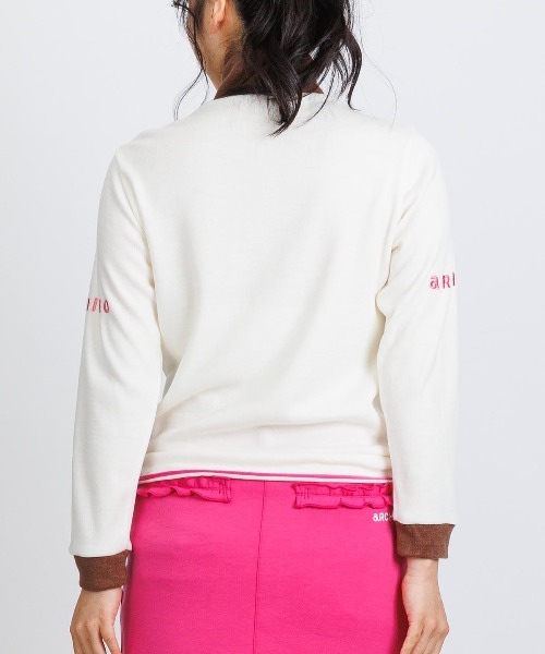 archivio(アルチビオ)の「<LADIES>フロントラインニットソー(Tシャツ/カットソー・レディース・ブラック/ホワイト×ブラウン/ホワイト×グレー/ピンク・S/M/L)」の15枚目の写真