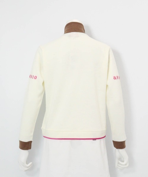 archivio(アルチビオ)の「<LADIES>フロントラインニットソー(Tシャツ/カットソー・レディース・ブラック/ホワイト×ブラウン/ホワイト×グレー/ピンク・S/M/L)」の8枚目の写真