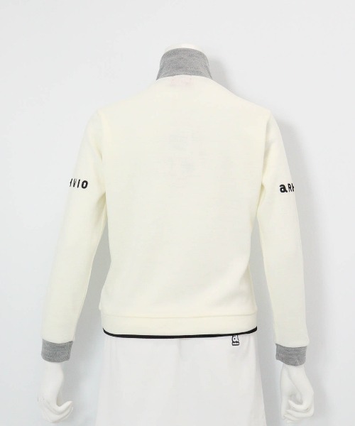 archivio(アルチビオ)の「<LADIES>フロントラインニットソー(Tシャツ/カットソー・レディース・ブラック/ホワイト×ブラウン/ホワイト×グレー/ピンク・S/M/L)」の11枚目の写真