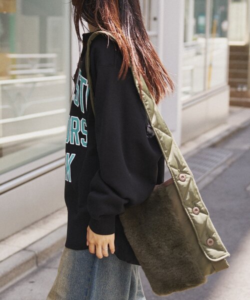 etsinta(エシンタ)の「etsintaリメイクスキッパースウェット(スウェット・レディース・ライトグレー/ブラック/レッド・ONE SIZE)」の18枚目の写真