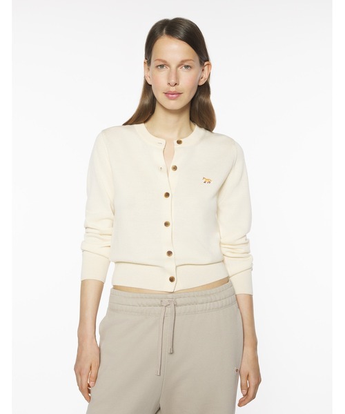 Maison Kitsune（メゾンキツネ）の「BABY FOX MERINO REGULAR CARDIGAN（カーディガン/ボレロ・レディース・ライトベージュ/ブラック/ライトグレー/アイボリー・L/M/S/XS）」の17枚目の写真