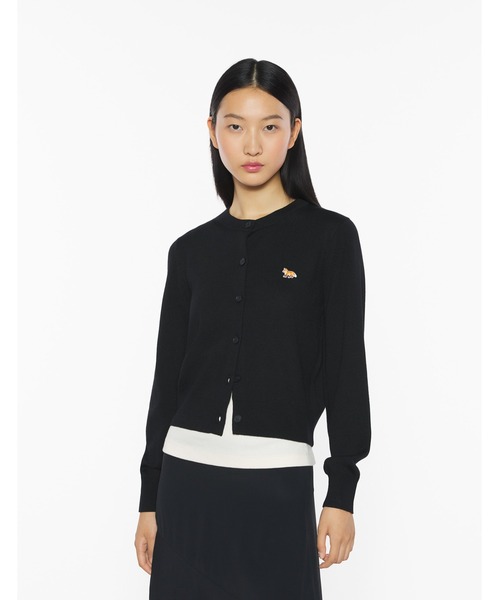 Maison Kitsune（メゾンキツネ）の「BABY FOX MERINO REGULAR CARDIGAN（カーディガン/ボレロ・レディース・ライトベージュ/ブラック/ライトグレー/アイボリー/オフホワイト・L/M/S/XS）」の7枚目の写真