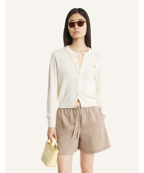 Maison Kitsune（メゾンキツネ）の「BABY FOX MERINO REGULAR CARDIGAN（カーディガン/ボレロ・レディース・ライトベージュ/ブラック/ライトグレー/アイボリー/オフホワイト・L/M/S/XS）」の14枚目の写真