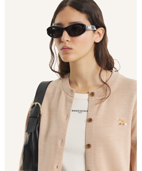 Maison Kitsune（メゾンキツネ）の「BABY FOX MERINO REGULAR CARDIGAN（カーディガン/ボレロ・レディース・ライトベージュ/ブラック/ライトグレー/アイボリー/オフホワイト/ベージュ・L/M/S/XS）」の18枚目の写真