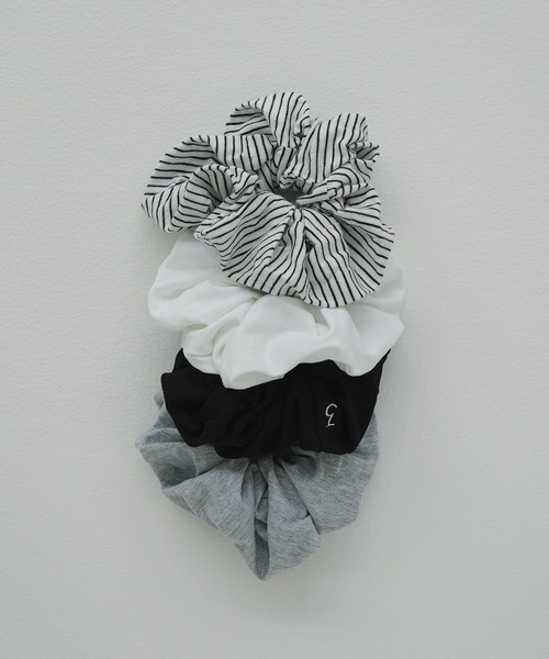 gureCELINE ロゴ入り ブラック シュシュ gureCELINE ロゴ入り ブラック シュシュ gureCELINE ロゴ入り