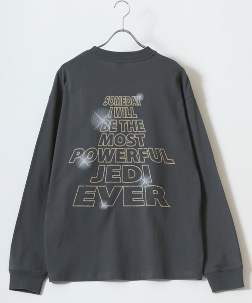 STAR WARS(スターウォーズ)の「STARWARS/スターウォーズ EPISODEⅠフォト ポスター エンドロールプリントロンT 長袖 ロングスリーブTシャツ レディース メンズ(Tシャツ/カットソー・メンズ・ブラック系その他/スミクロ・LL/M/L)」の6枚目の写真