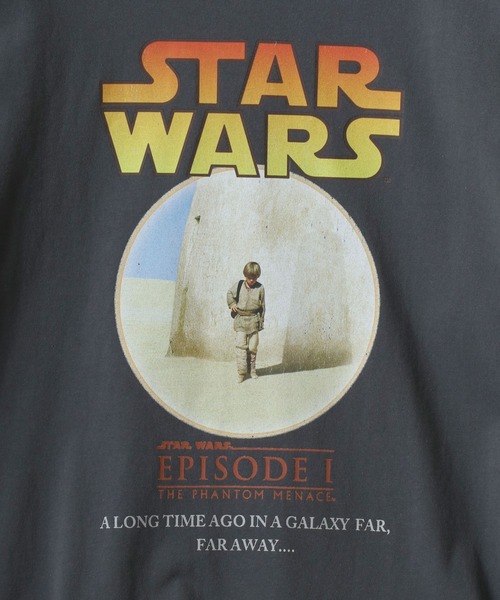 STAR WARS(スターウォーズ)の「STARWARS/スターウォーズ EPISODEⅠフォト ポスター エンドロールプリントロンT 長袖 ロングスリーブTシャツ レディース メンズ(Tシャツ/カットソー・メンズ・ブラック系その他/スミクロ・LL/M/L)」の10枚目の写真