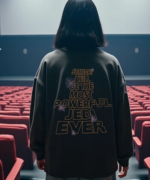 STAR WARS(スターウォーズ)の「STARWARS/スターウォーズ EPISODEⅠフォト ポスター エンドロールプリントロンT 長袖 ロングスリーブTシャツ レディース メンズ(Tシャツ/カットソー・メンズ・ブラック系その他/スミクロ・LL/M/L)」の16枚目の写真