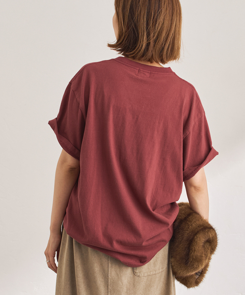 FRAMeWORK(フレームワーク)の「≪追加≫GULFCOAST SPORTSWEAR 別注CREW TEE 2(Tシャツ/カットソー・レディース・ブラック/ブラウン/ボルドー・FREE)」の13枚目の写真