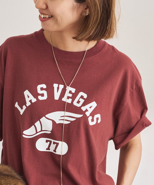 FRAMeWORK(フレームワーク)の「≪追加≫GULFCOAST SPORTSWEAR 別注CREW TEE 2(Tシャツ/カットソー・レディース・ブラック/ブラウン/ボルドー・FREE)」の14枚目の写真