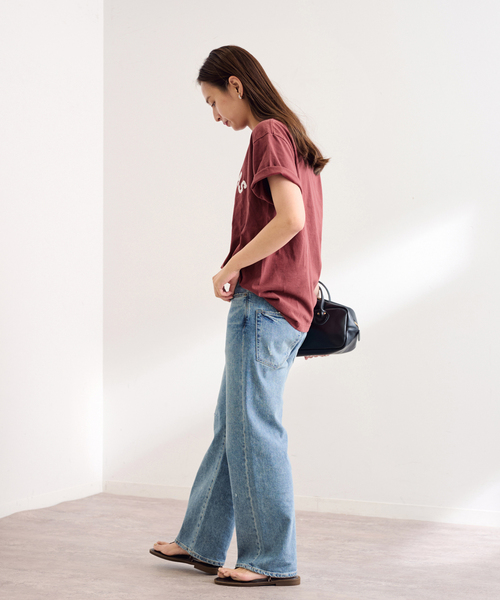 FRAMeWORK(フレームワーク)の「≪追加≫GULFCOAST SPORTSWEAR 別注CREW TEE 2(Tシャツ/カットソー・レディース・ブラック/ブラウン/ボルドー・FREE)」の16枚目の写真