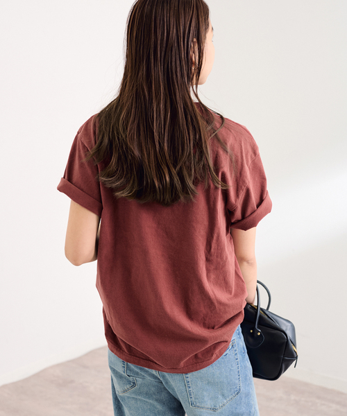 FRAMeWORK(フレームワーク)の「≪追加≫GULFCOAST SPORTSWEAR 別注CREW TEE 2(Tシャツ/カットソー・レディース・ブラック/ブラウン/ボルドー・FREE)」の19枚目の写真