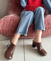 Fabby fabby | オブリークトゥサボヒールサンダル(サンダル)