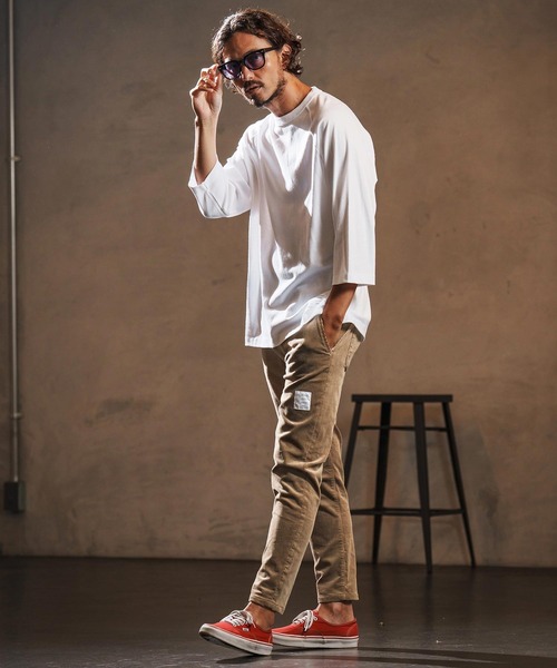wjk reluxe(ダブルジェーケーリラックス)の「mp13952-stretch corduroy slim pants スリムパンツ(WR25W-21)(その他パンツ・メンズ・チャコール/サンドベージュ/アイボリー・L/M/S)」の14枚目の写真