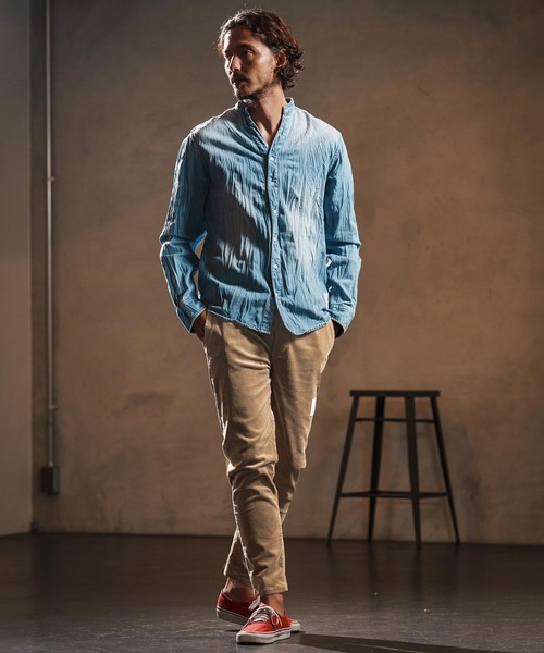wjk reluxe(ダブルジェーケーリラックス)の「mp13952-stretch corduroy slim pants スリムパンツ(WR25W-21)(その他パンツ・メンズ・チャコール/サンドベージュ/アイボリー・L/M/S)」の16枚目の写真