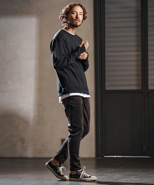 wjk reluxe(ダブルジェーケーリラックス)の「mp13952-stretch corduroy slim pants スリムパンツ(WR25W-21)(その他パンツ・メンズ・チャコール/サンドベージュ/アイボリー・L/M/S)」の22枚目の写真