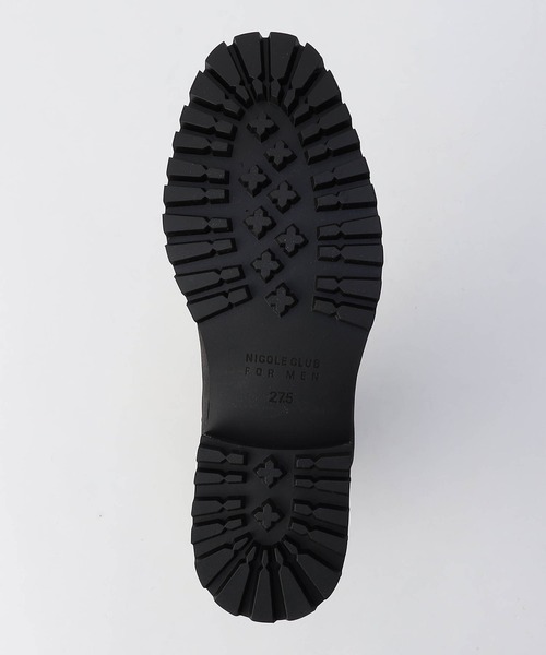 NICOLE CLUB FOR MEN（ニコルクラブフォーメン）の「サイドゴアタンクソールブーツ（ブーツ・メンズ・チャコール/シルバーグレー/ブラック・25.5cm/26.5cm/27.5cm）」の7枚目の写真