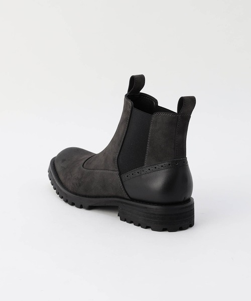 NICOLE CLUB FOR MEN（ニコルクラブフォーメン）の「サイドゴアタンクソールブーツ（ブーツ・メンズ・チャコール/シルバーグレー/ブラック・25.5cm/26.5cm/27.5cm）」の11枚目の写真