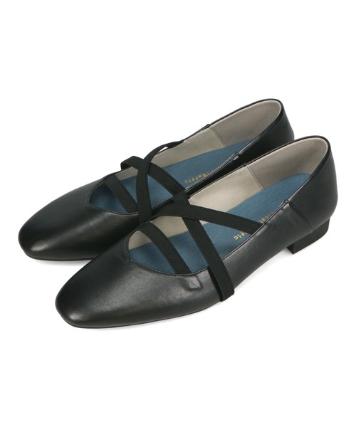 WA ORiental TRaffic（ダブルエーオリエンタルトラフィック）の「ゴムストラップフラットパンプス/52305（パンプス・レディース・グリーン/ベージュ/ブラック・40/41/42/37/38/39/34/35/36）」の4枚目の写真