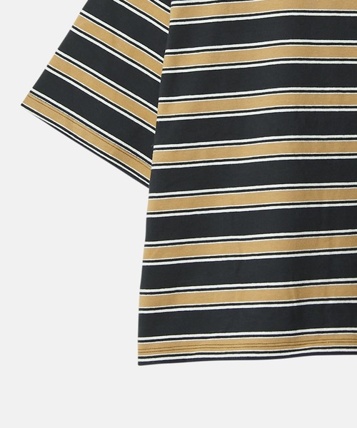 LE CIEL BLEU（ルシェルブルー）の「リラックスフィットストライプTシャツ / Relaxed Fit Striped T-Shirt（Tシャツ/カットソー・レディース・ターコイズブルー/ブラック/ライトブルー/グリーン・36）」の7枚目の写真