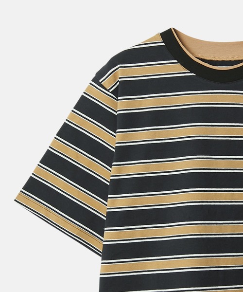 LE CIEL BLEU（ルシェルブルー）の「リラックスフィットストライプTシャツ / Relaxed Fit Striped T-Shirt（Tシャツ/カットソー・レディース・ターコイズブルー/ブラック/ライトブルー/グリーン・36）」の8枚目の写真