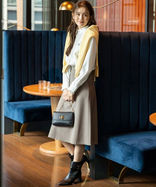 ANY SIS（エニィスィス）の「ビューティサーモ2WAYストレッチ フレアスカート（スカート・レディース・ベージュ系/ネイビー系/ブラック系・LARGE/MEDIUM/SMALL）」の6枚目の写真