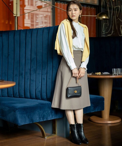 ANY SIS（エニィスィス）の「ビューティサーモ2WAYストレッチ フレアスカート（スカート・レディース・ベージュ系/ネイビー系/ブラック系・LARGE/MEDIUM/SMALL）」の7枚目の写真