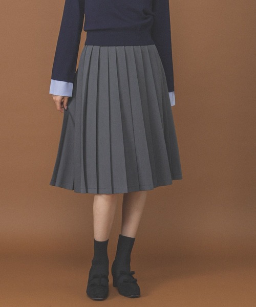 3.3 Field Trip (3.3フィールドトリップ)の「3.3 Field Trip/プリーツチェックミディスカート(スカート・レディース・ブラウン/カーキ/グレー・MEDIUM/SMALL)」の21枚目の写真