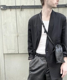 PATRICK STEPHAN（パトリックステファン）の「パトリック ステファン / Leather cell phone bag 'drawstring'　ショルダーバッグ　スマートフォンケース　巾着（ショルダーバッグ）」